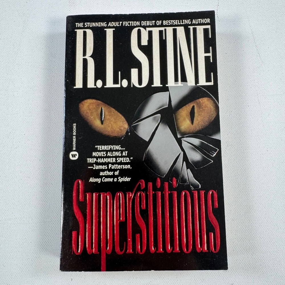 Superstitious R.L. Stine Adult Fiction Horror Novel 1996 1st Paperback Printing
